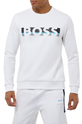 Unisex Cotton-Blend Sweatshirt With Logo Artwork
